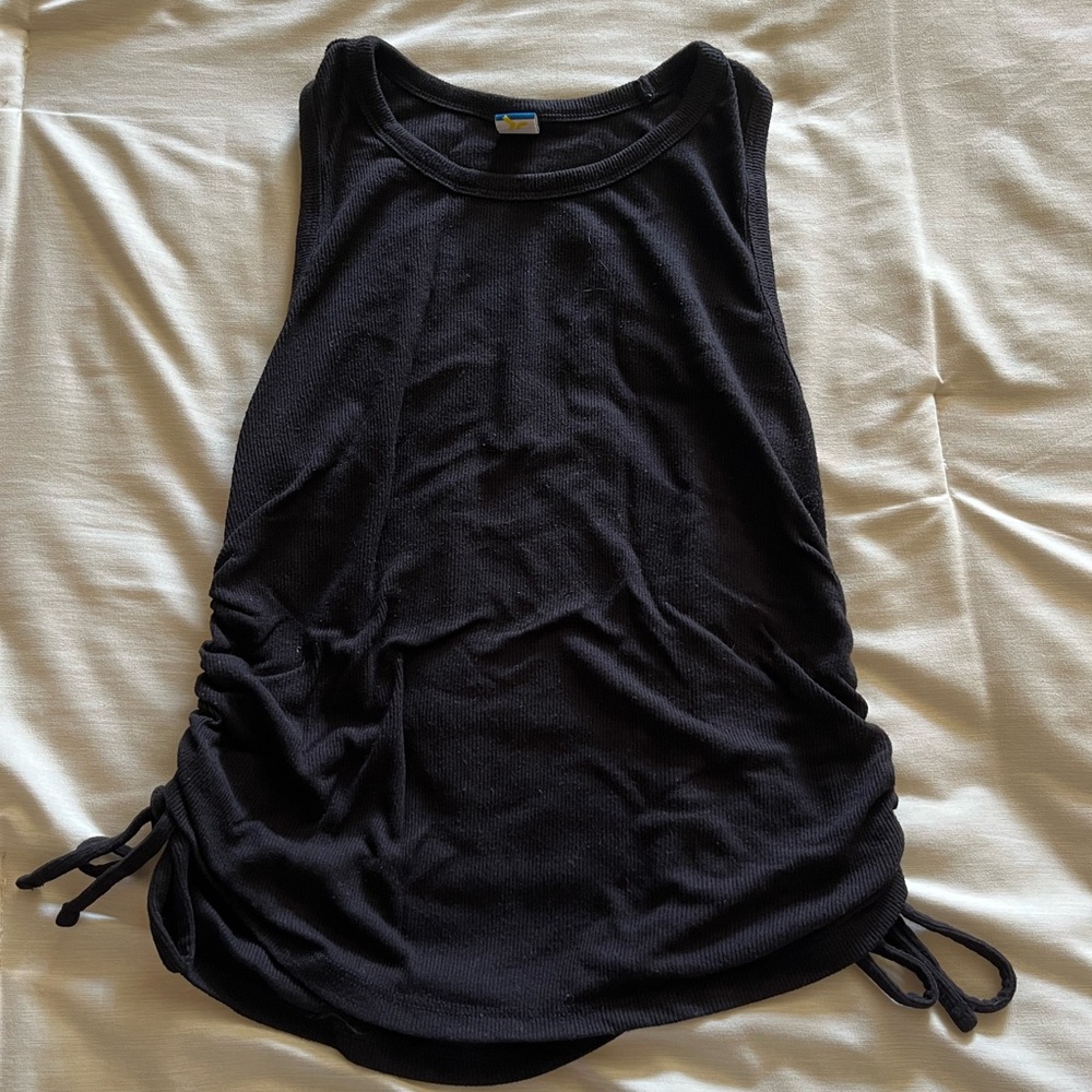 Black tank top